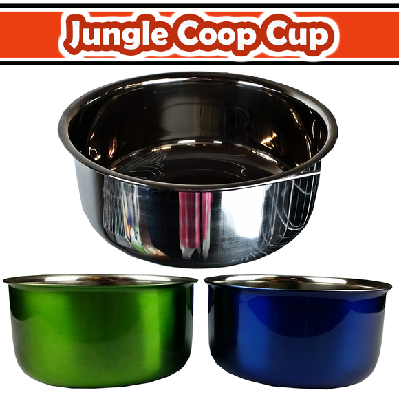 A&E Cage Company Jungle Coop Cup Stainless Steel (10 oz)