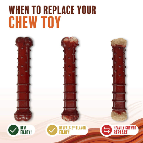 Nylabone Power Chew Basted Blast Dual Flavored Dog Chew Toys (Large/Giant- Up to 50 lbs)