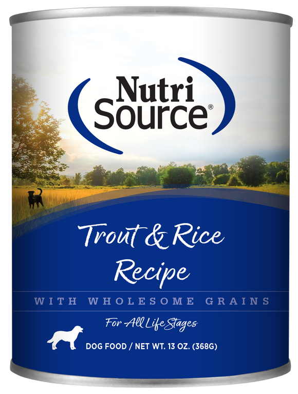 NutriSource® Trout & Rice Recipe Healthy Wet Dog Food (13 oz)