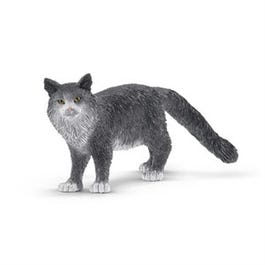 Toy Animal, Maine Coon Cat, Gray