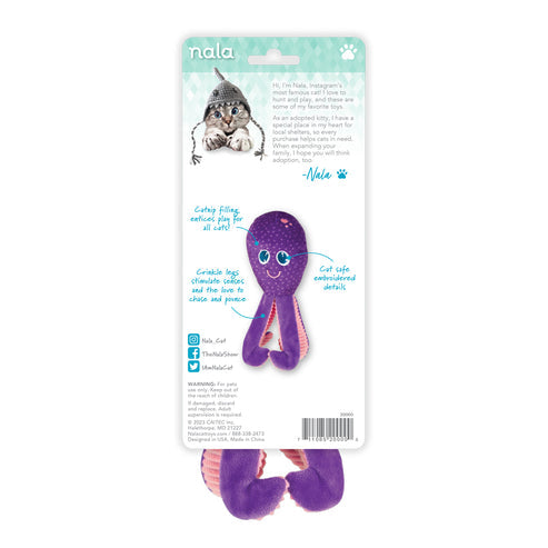 Hero Nala Ollie The Octopus Plush Catnip Cat Toy