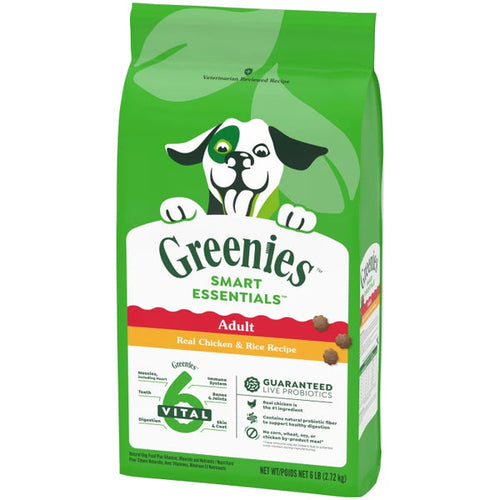 Greenies Smart Essentials Adult High Protein Dry Dog Food Real Chicken & Rice Recipe