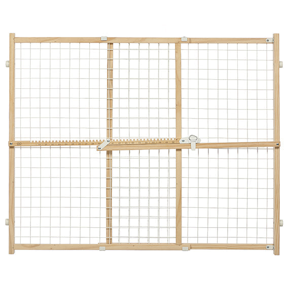 MidWest Homes for Pets Wood Pet Gate with Wire Mesh