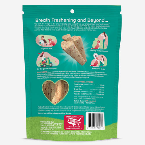 Ark Naturals Breath Bursts Peppermint Sticks Dog Treats (6 Oz)