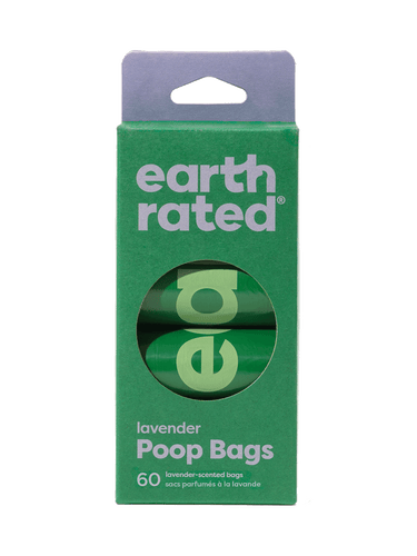 Earth Rated Poop Bags on Refill Rolls (60 Bags - Unscented)