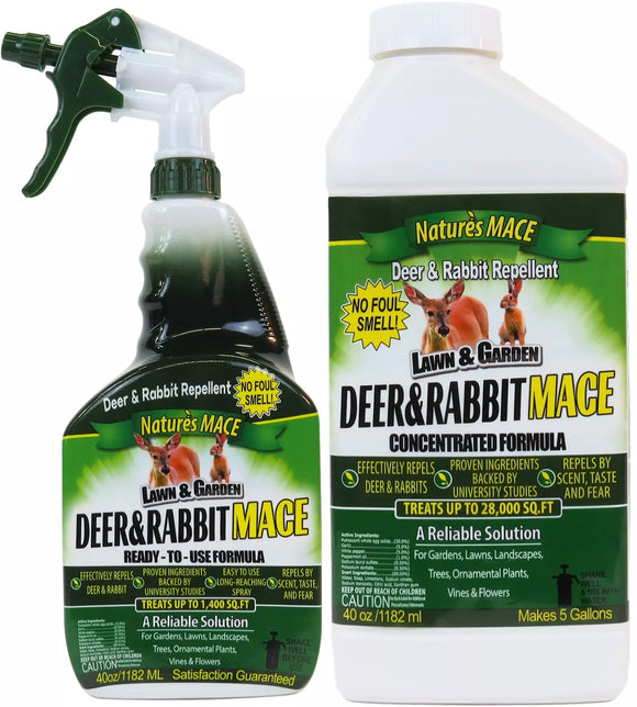 Nature's Mace Deer & Rabbit Mace Ready-to-Use Spray Concentrate Treats (29400 Sq.Ft)