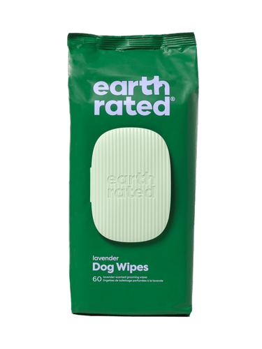 Earth Rated Plant-Based Dog Grooming Wipes (60 Wipes (1 Pack))