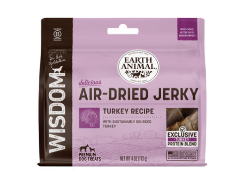 Earth Animal Wisdom™ Air-Dried Turkey Recipe Jerky Dog Treats (4 oz)