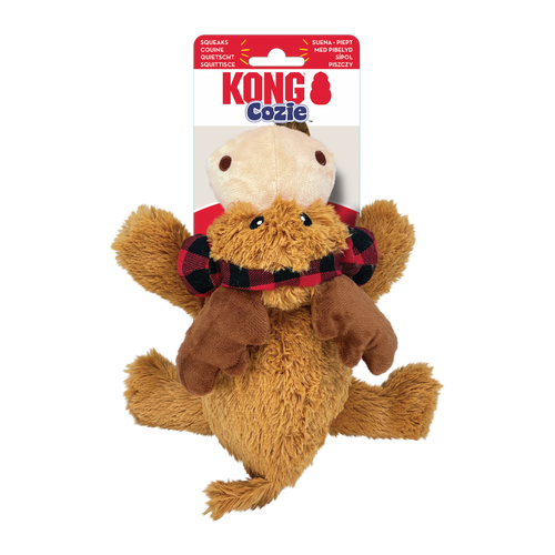 KONG Holiday – Cozie Reindeer Dog Toy (Ear Muffs)