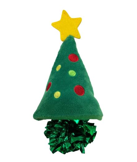 KONG Holiday – Crackles Christmas Tree Cat Toy (Crackles Christmas Tree)