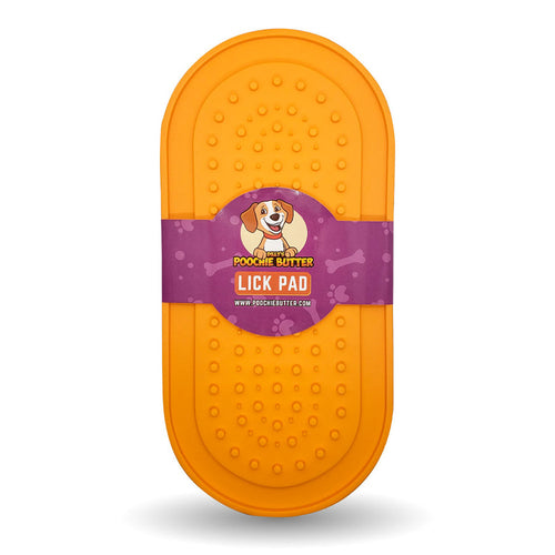 Poochie Butter Lick Pad (Oval) (Orange (Lick-Lg))