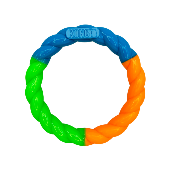 KONG Twistz High Viz Ring Dog Toy