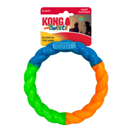 KONG Twistz High Viz Ring Dog Toy