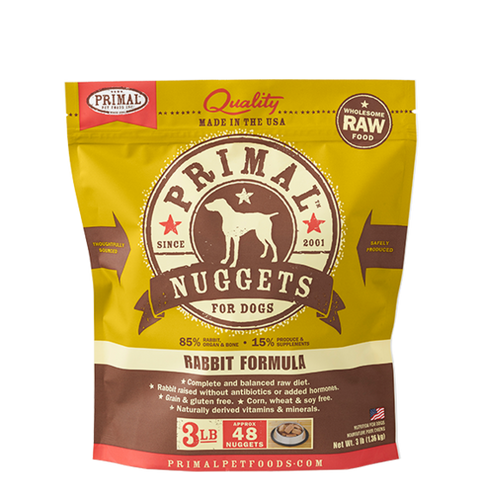 Primal Pet Foods Canine Raw Frozen Nuggets (Beef 3 Lb)