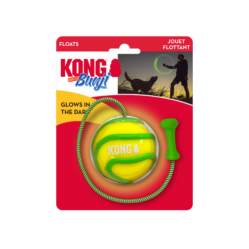 KONG Bunji High-Viz Ball Dog Toy