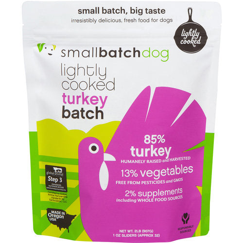 Smallbatch Dog Lightly Cooked Turkey Batch (2 lb)