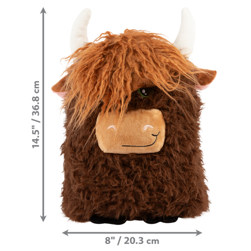 KONG Comfort Jumbo Highland Cow Assorted Dog Toy