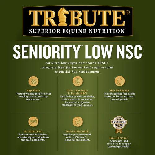 Tribute Seniority® Low NSC (10%) Horse Feed