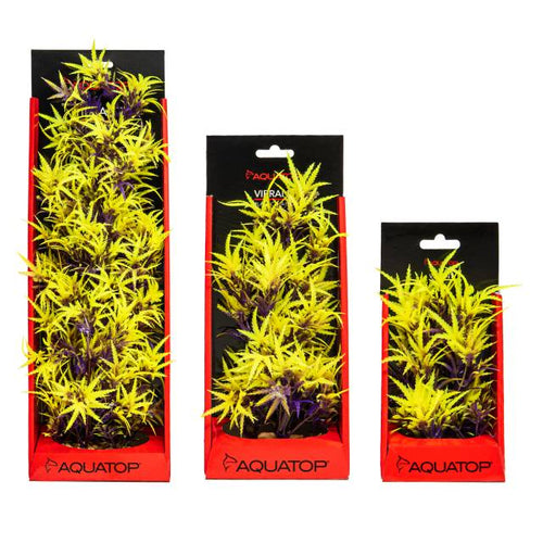 Aquatop Vibrant Fluorescent Cannabis Olive Plant (16 inch)