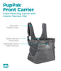 Outward Hound PupPak Dog Front Carrier (Small, Grey)