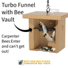 Best Bee Brothers Carpenter Bee Pine Turbo Trap with Bee Vault