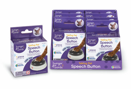 Brightkins Hunger for Words Talking Pet Speech Button