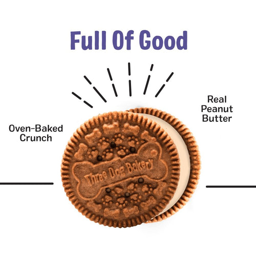 Three Dog Bakery Lick’n Crunch!® Carob & Peanut Butter Flavors Dog Treats