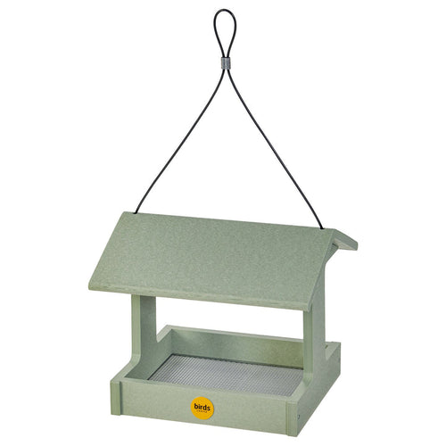 Bird's Choice Recycled Plastic Fly-Thru Feeder in Sage Green
