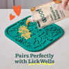 Woof FlipMat Dual-Sided Lick Mat and Slow Feeder for Dogs
