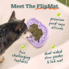 Woof FlipMat Mini Dual-Sided Lick Mat and Slow Feeder