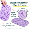 Woof FlipMat Mini Dual-Sided Lick Mat and Slow Feeder