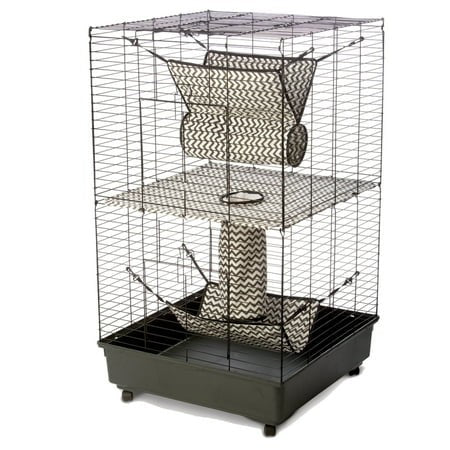 Ware Ferret Condo with Cloth Tunnel Shelf Ramp Hammock