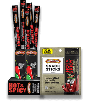 Old Wisconsin Hot & Spicy Snack Stick