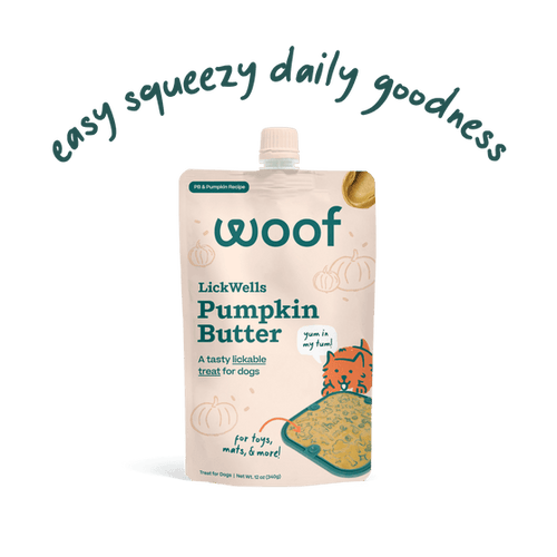 Woof Pumpkin Butter LickWells Dog Treat