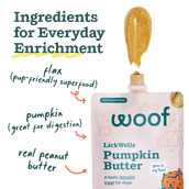 Woof Pumpkin Butter LickWells Dog Treat