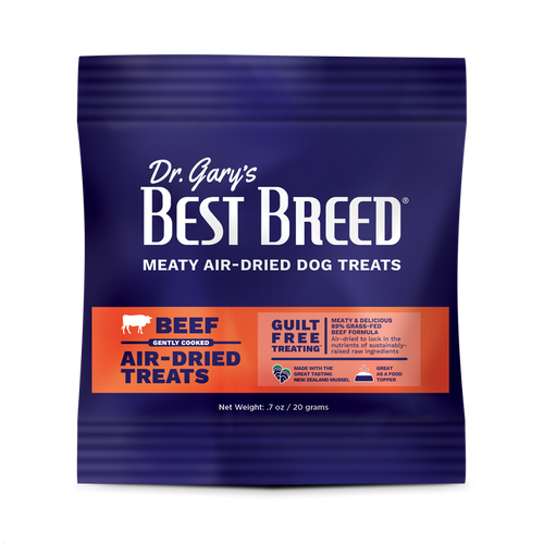 Dr. Gary's Best Breed Air-Dried Beef Recipe Treat and Topper for Dogs