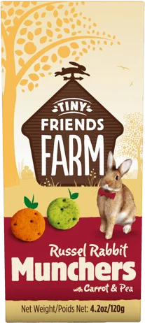 Supreme Petfoods Tiny Friends Russel Rabbit Munchers Treat (4.2 oz)