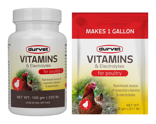 Durvet Vitamins and Electrolytes Powder Livestock Mineral For Poultry (100 gm)