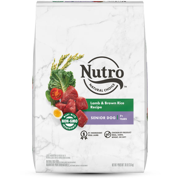 NUTRO NATURAL CHOICE™ Natural Dry Dog Food SENIOR LAMB & BROWN RICE RECIPE 30 lb. bag