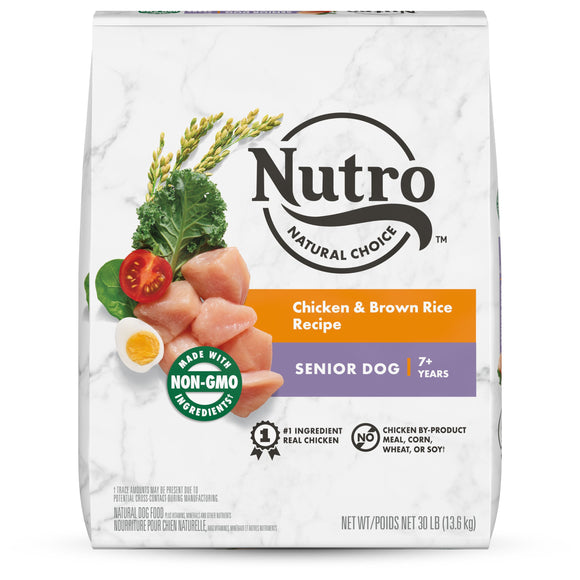 NUTRO NATURAL CHOICE™ Natural Dry Dog Food SENIOR CHICKEN & BROWN RICE RECIPE