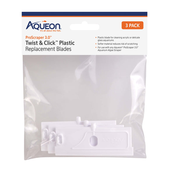 Aqueon ProScraper 3.0™ Twist&Click ™ Plastic Replacement Blades (3 Pack)
