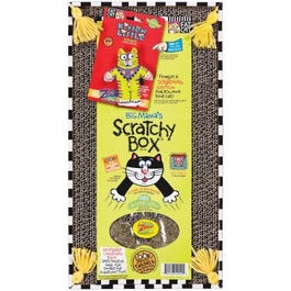 Big Mama's Cat Scratchy Box, Double Wide With Toy