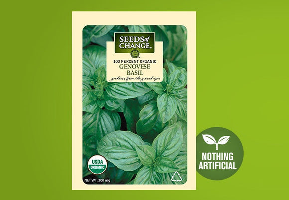 SEEDS OF CHANGE™ ORGANIC GENOVESE BASIL SEEDS