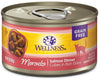 Wellness Grain Free Natural Salmon Morsels Dinner Wet Canned Cat Food