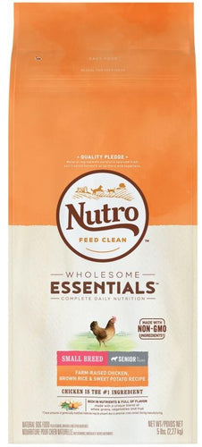 Nutro Wholesome Essentials Small Breed Senior Chicken, Whole Brown Rice and Sweet Potato Dry Dog Food