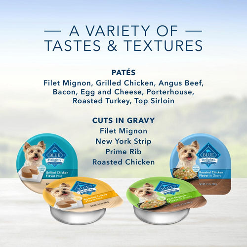 Blue Buffalo Blue Delights Small Breed Filet Mignon in Gravy Dog  Food Cup