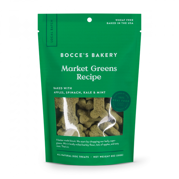 Bocce's Bakery Market Greens All Natural Dog Biscuits