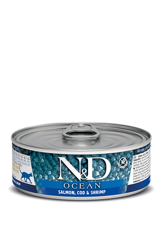 Farmina N&D Ocean Salmon Cod & Shrimp Recipe Adult Cat Wet Food