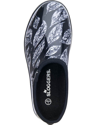 Sloggers Women's Rain & Garden Shoes Leaf Black (Size 7)