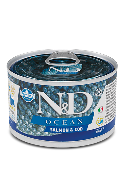 Farmina N&D Ocean Salmon & Cod Recipe Adultt Mini Wet Dog food
